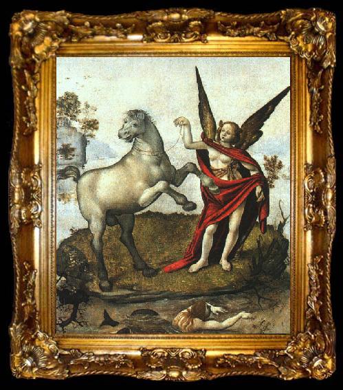 framed  Piero di Cosimo Allegory, ta009-2